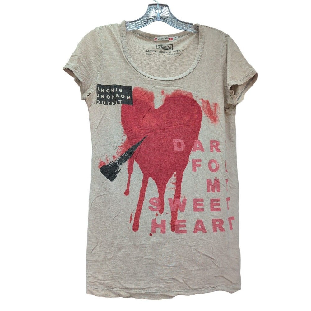 Uniqlo UT Domino Archie Bronson Outfit Dart For My Sweetheart Japan M Rare Shirt